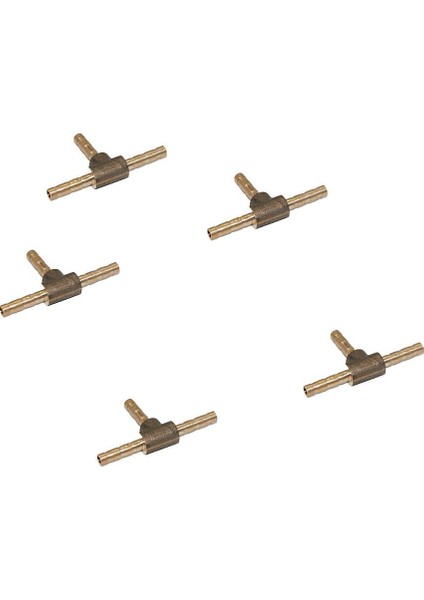 5pcs Pirinç Dikenli T Parçası 3 Yollu Silikon Vakum Yakıt Hortum Birleştirici Adaptörü 4mm (Yurt Dışından)