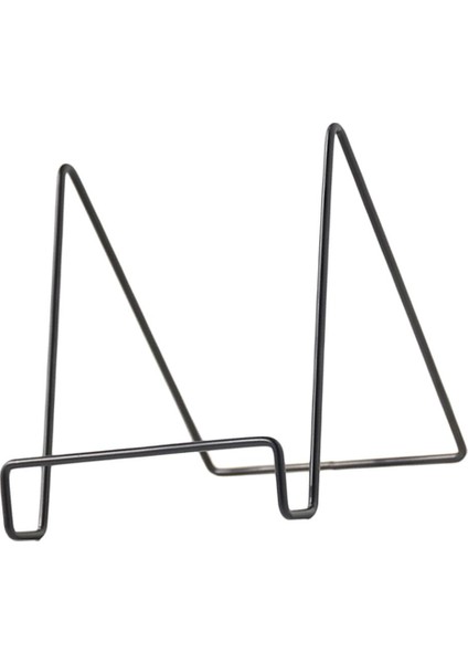 Demir Geometrik Şekil Şövale Plaka Ekran Standı Plaka Kase Standı Hoder B-Black L B- Black L (Yurt Dışından)