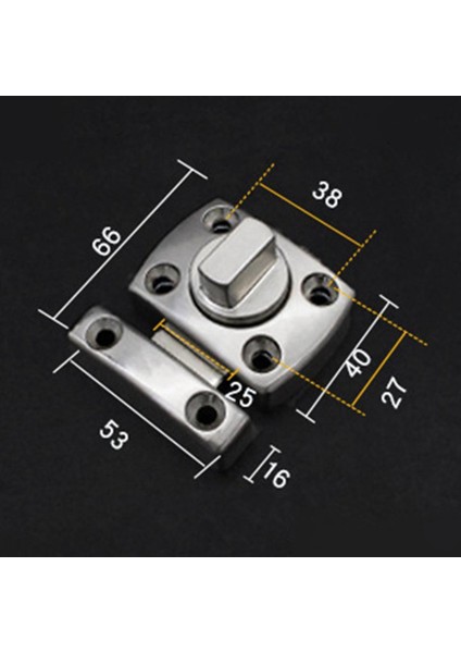Kapı Döndür Cıvata Mandalı Kapısı Mandalı Kapı Slayt Kilidi Yanmaz Boyutu L _silver (Yurt Dışından) fiyatları