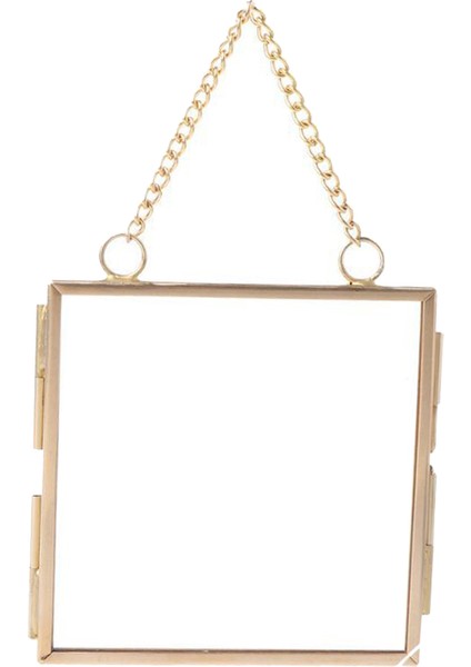 Asılı Resim Çerçevesi Modern Dekor Kurutulmuş Çiçek Örneği Ekran Fotoğraf Çerçevesi 80X80MM (Yurt Dışından)