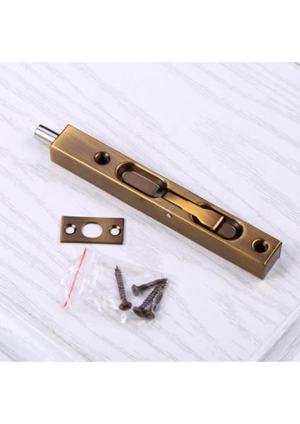 Sağlam 15 cm Fırçalanmış Paslanmaz Gizli Kapı Güvenlik Cıvata Mandalı Slayt Kilidi Sarı Bronz (Yurt Dışından) modelleri