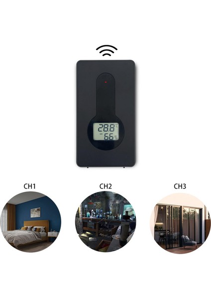 Bahçe Bahçesi Için LCD Ekran Aletleri ile Dijital Higrometre Termometre (Yurt Dışından)