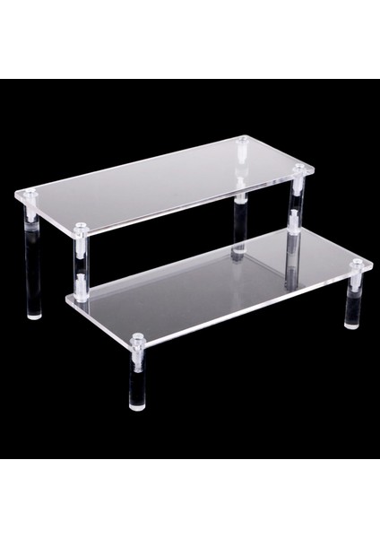 Şeffaf Akrilik Ekran Standı Takı Bebek Depolama, Kararlı (Renk 2 Katlı Widh 30X20 cm (Yurt Dışından) fırsatları