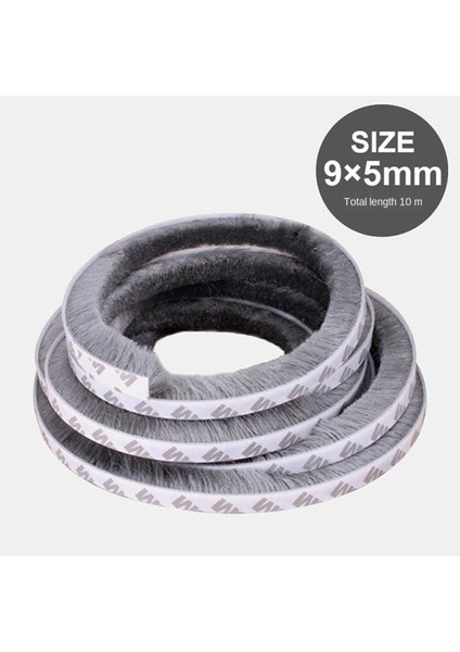 Kendinden Yapışkanlı Hava Sıyırma Kaydırma Kanat Kapı Pencere Mühür ŞERIDI-9X5MM (Yurt Dışından) fiyatları