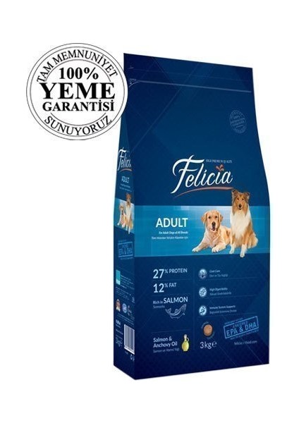 High Premium Somonlu Yetişkin Köpek Maması 3 kg