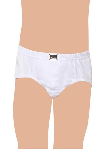 Erkek Çocuk Beyaz Kom Külot 6'lı