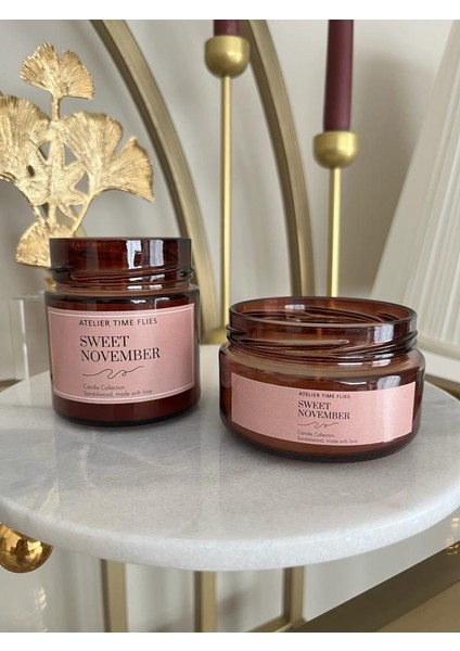 2'li Amber Kavanoz 250 ml & 220 ml Mum Seti