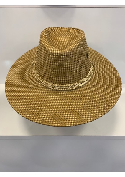 Arıcı Store Yeni Sezon Geniş Model Camel Renk Hasır Kovboy Şapka