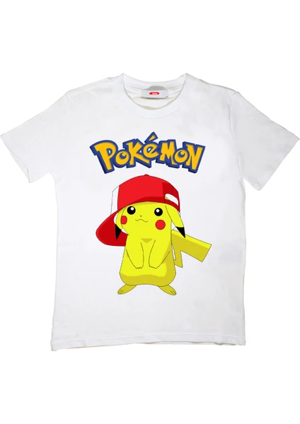 Pokemon Pikachu Çocuk Tişört Pikaçu