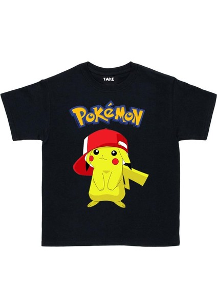 Pokemon Pikachu Çocuk Tişört Pikaçu