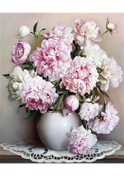 Şakayık Çiçekleri Pixart Sanat Elmas Mozaik Tablo Diamond Türkiye 50*60