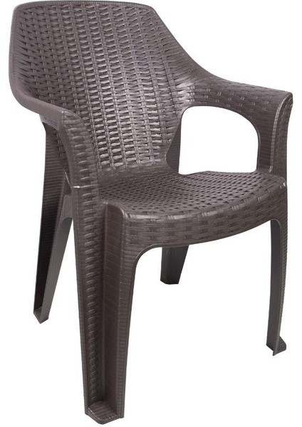 Queen Rattan Koltuk (2 Adet) Kahverengi