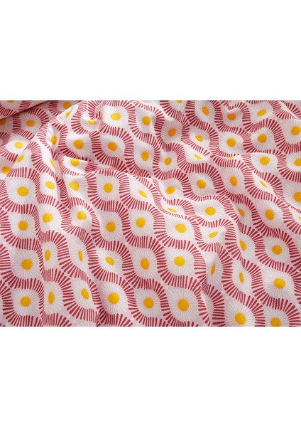 English Home Sunny Side Kolay Ütülenir Tek Kişilik Nevresim 160 x 220 cm Pembe