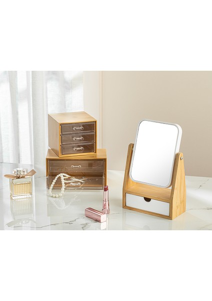 Katelyn Bambu 3 Katlı Organizer 12 x 13,5 x 11CM Naturel