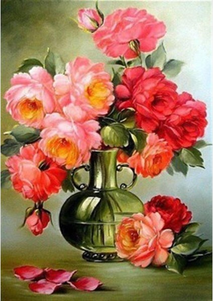 Pembenin En Güzel Tonları Pixart Sanat Elmas Mozaik Tablo Diamond Türkiye 38*53