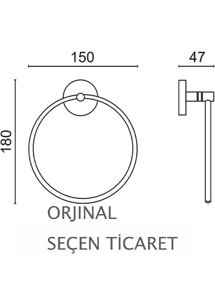 D10 008 Paslanmaz Pirinç Dilek Yuvarlak Havluluk fiyatları