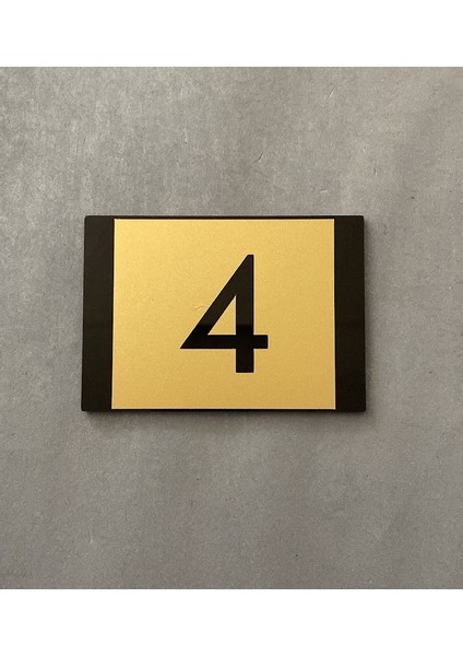 Minimal Gold Tasarım Kapı Numarası modelleri