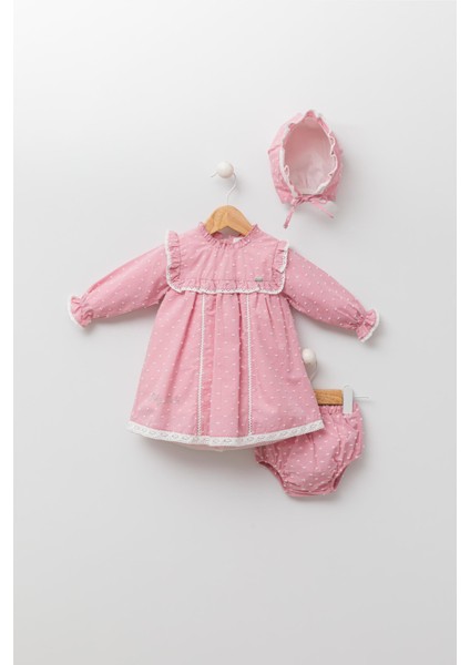 Şapkalı Külotlu Kız Bayramlık Kutulu 3'lü Set 13509