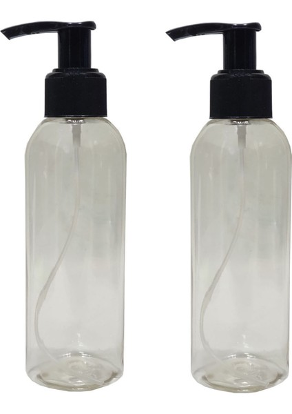 Sert Plastik 200 Ml Boş Sprey Kolonya Dezenfektan Şişesi, Sıvı Sabun Pompalı 2 Adet