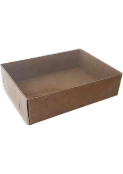 Asetat Kapaklı Karton Kutu 9X12X3 cm (25 Adet) Kraft