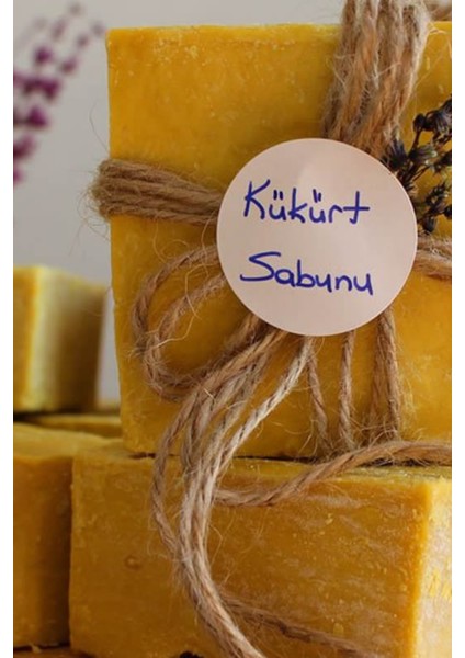 Kükürt Sabunu Hatay El Yapımı 100 Organik Doğal Sabun 1 Kalıp 130 Gram