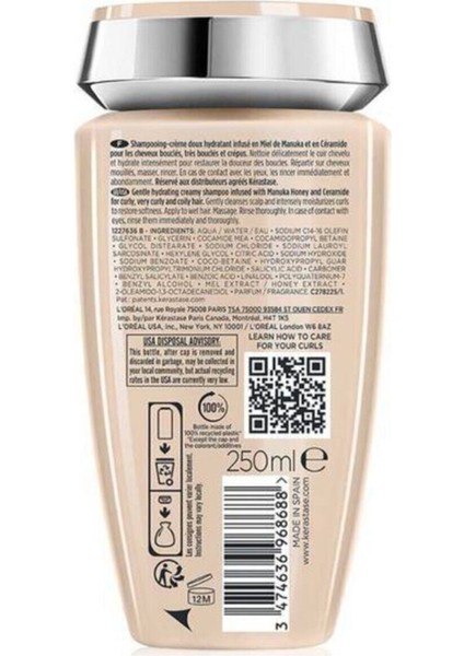 Curl Manifesto Bain Hydratation Douceur 250ML