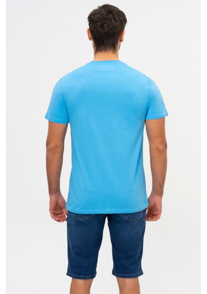 Mavi Bisiklet Yaka Kısa Kollu Penye Erkek Tişört Nfr-m50041 modelleri