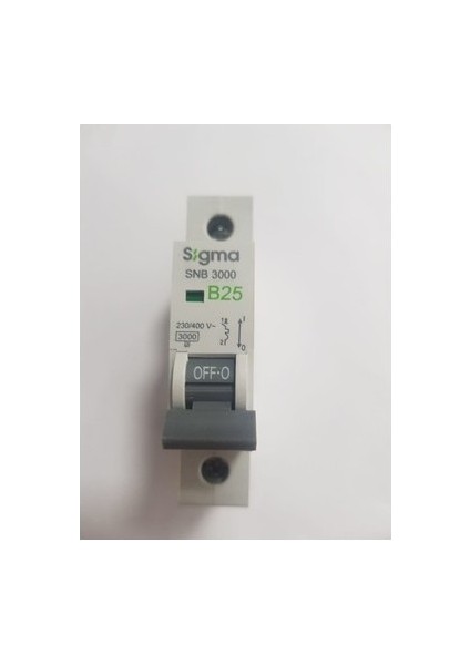 Sigorta Sigma 25A B/3ka W Otomatik Sigorta Sigma Sigma