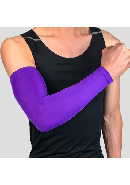 2 Adet Nefes Alabilir Uv Korumalı Kol Dirsek Pedleri Spor Koşu Basketbol Voleybol Bisiklet Futbol Için Kolluklar (Yurt Dışından)