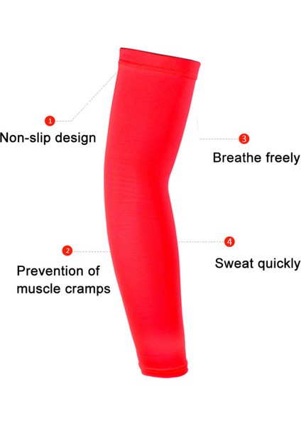 2 Adet Nefes Alabilir Uv Korumalı Kol Dirsek Pedleri Spor Koşu Basketbol Voleybol Bisiklet Futbol Için Kolluklar (Yurt Dışından) fiyatları