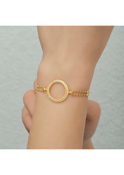 Gümüş Çeyrek Takılabilen Altın Kaplama Kadın Bileklik fırsatları