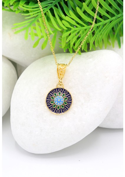 Mardin Hasırı Altın Kaplama 925 Ayar Gümüş Kolye 201022008 fiyatları