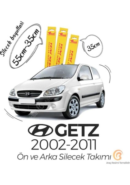 Hyundai Getz Ön Arka Silecek Seti (2002 - 2011)