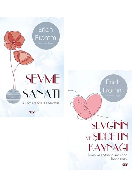 Sevme Sanatı + Sevginin ve Şiddetin Kaynağı 2 Kitap Set - Erich Fromm