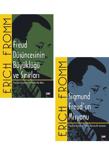 Erich Fromm 2 Kitap Set / Freud Düşüncesinin Büyüklüğü ve Sınırları - Sigmund Freud'un Misyonu