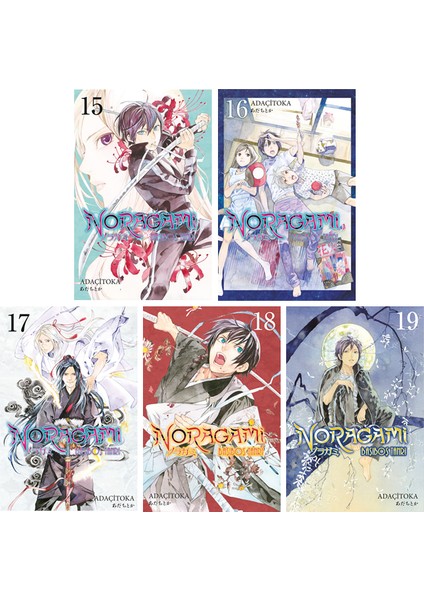 Noragami 15-16-17-18-19. Ciltler Manga Seti