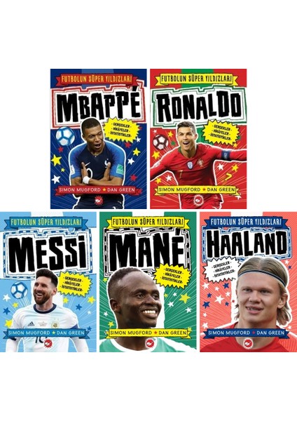 Futbolun Süper Yıldızları: Mbappe - Futbolun Süper Yıldızları: Ronaldo - Futbolun Süper Yıldızları: Mesii - Futbolun Süper Yıldızları: Haaland - Futbolun Süper Yıldızları: Mane