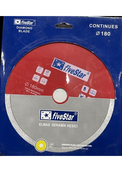 Elmas Seramik Kesici 180 mm