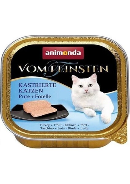 Vom Feinsten Hindi ve Alabalıklı Kısırlastırılmış Kedi Konservesi 100 gr