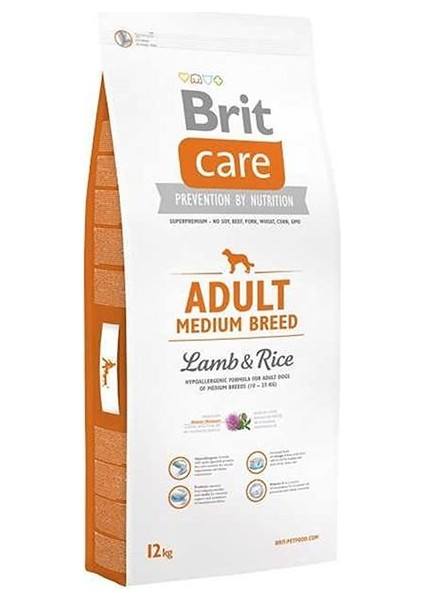 Kuzu Etli Orta Irk Yetişkin Köpek Maması 12 kg