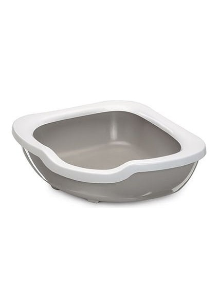 Imac Fred Köşe Açık Kedi Tuvaleti Gri 50X65X15.5 cm