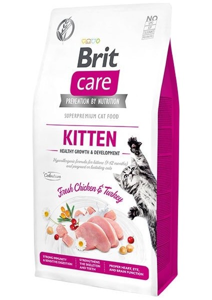 Hipoalerjenik Kitten Tahılsız Tavuk ve Hindili Yavru Kedi Maması 7 kg