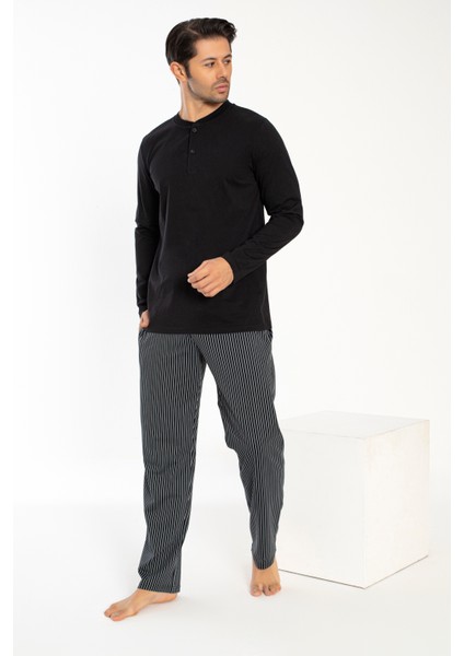 Erkek Süprem Patlı Uzun Kol Pijama