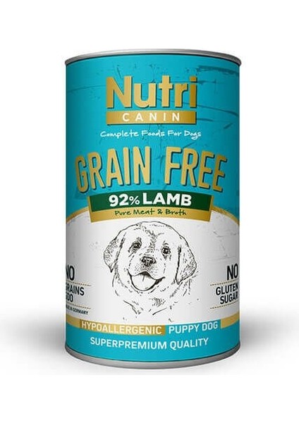 Nutri Canin Tahılsız Puppy Kuzu Etli Köpek Konservesi 400 gr