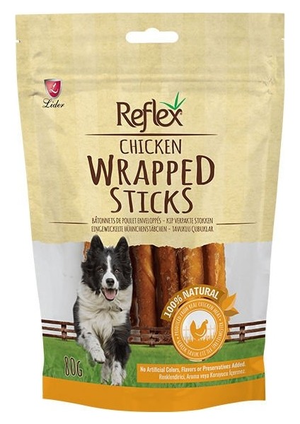 Wrapped Sticks Tavuklu Köpek Ödül Çubukları 80 gr
