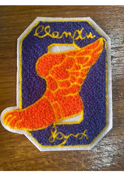 13X10 cm O Rakamlı Ayak Dokuma Aplike Arma Yama Dikiş Hobi Aksesuarı