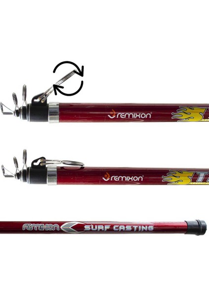 Remixon Strong Red 420 cm 100-250 gr Teleskopik Surf Kamış fiyatları