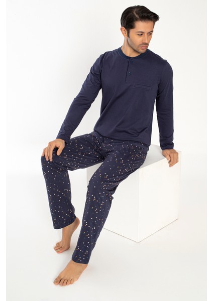 Erkek Süprem Patlı Uzun Kol Pijama