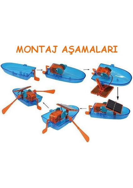 Güneş Gücü İle Hareket Eden Tekne Deney Seti Demonte Öğrenci Modeli