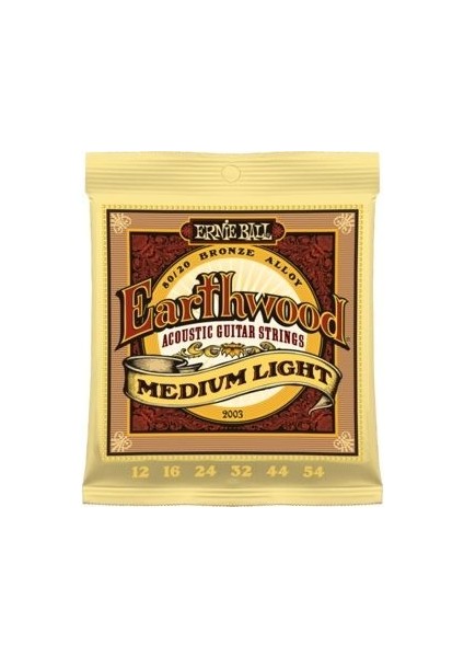 P02003 Earthwood Medium Light 80/20 Bronze 0.12 - 0.54 Akustik Gitar Teli